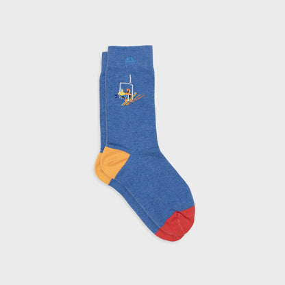 Chaussettes en coton peigné à motifs - Téléski Boutique Billybelt 