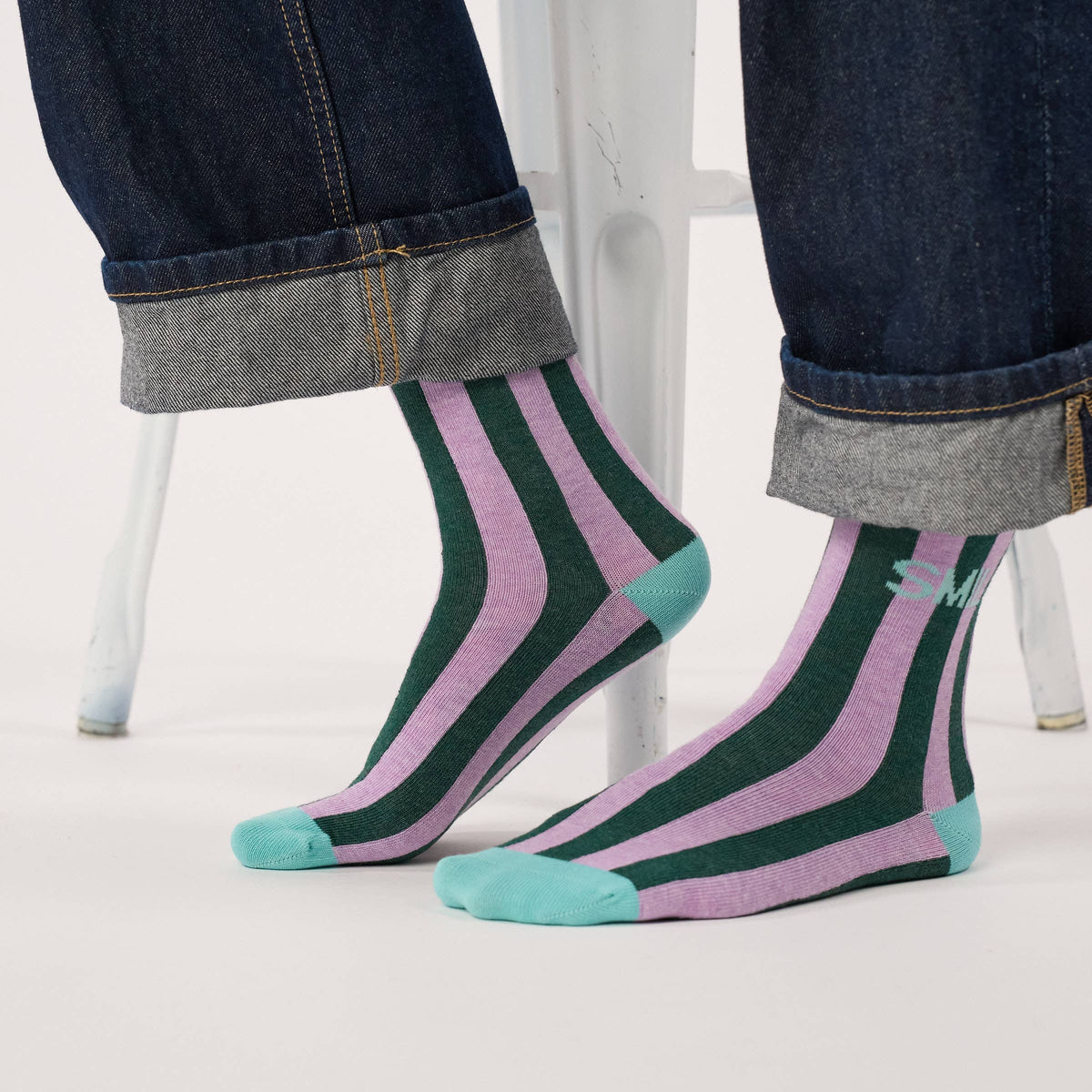 Chaussettes en coton peigné Rayées - Smile Boutique Billybelt 