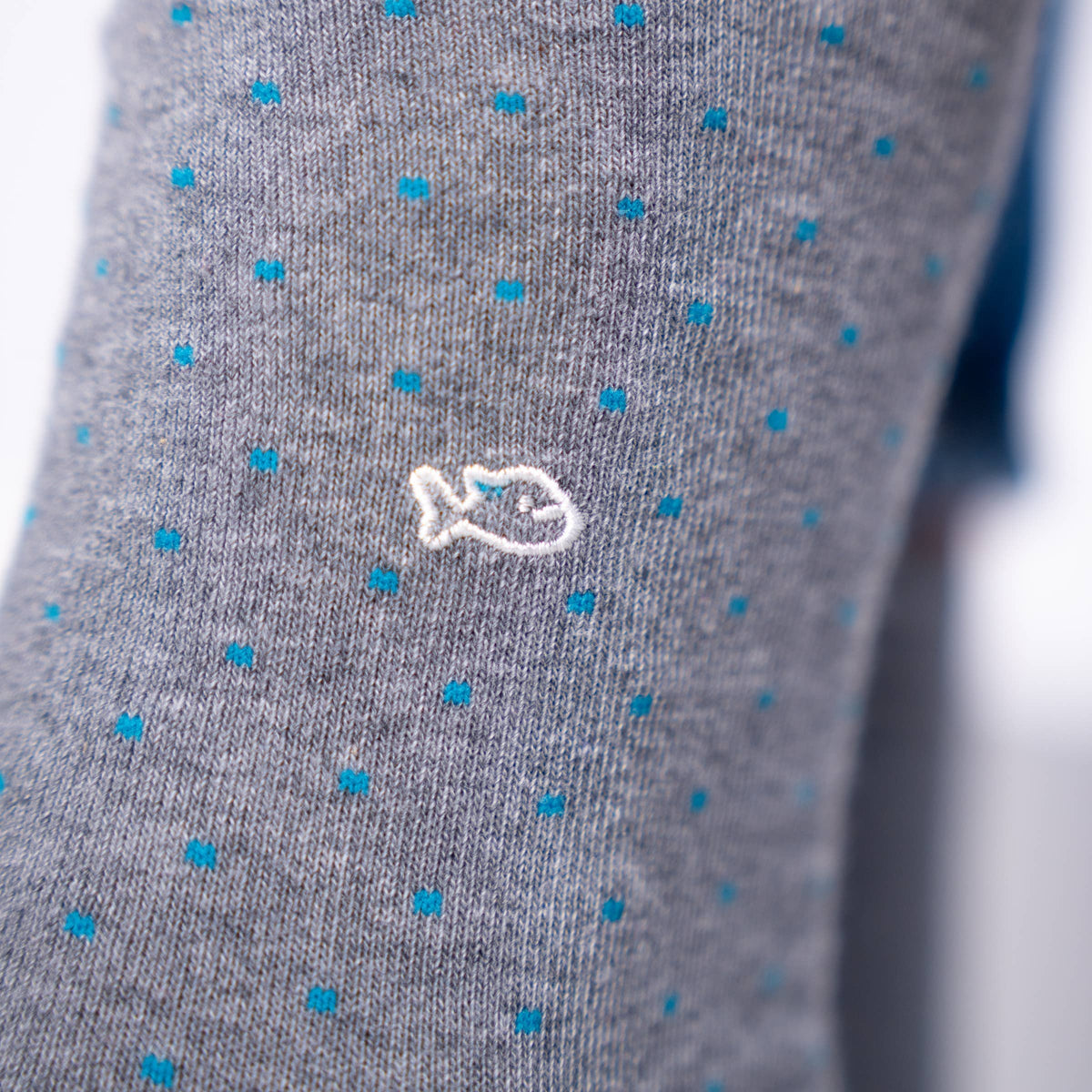 Chaussettes en coton peigné - Square gris Boutique Billybelt 