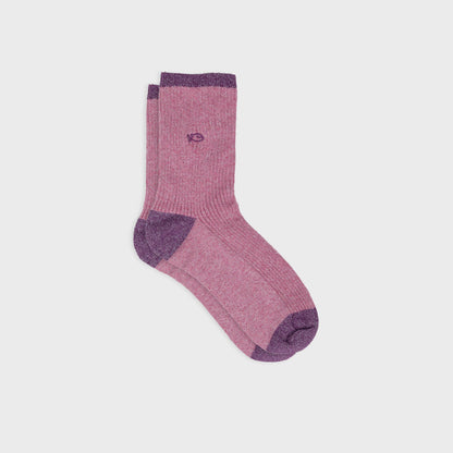 Chaussettes pailletées en coton peigné vintage - Rose Boutique Billybelt 