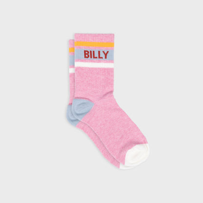 Chaussettes tennis - Rose, rayé bleu et orange Boutique Billybelt 