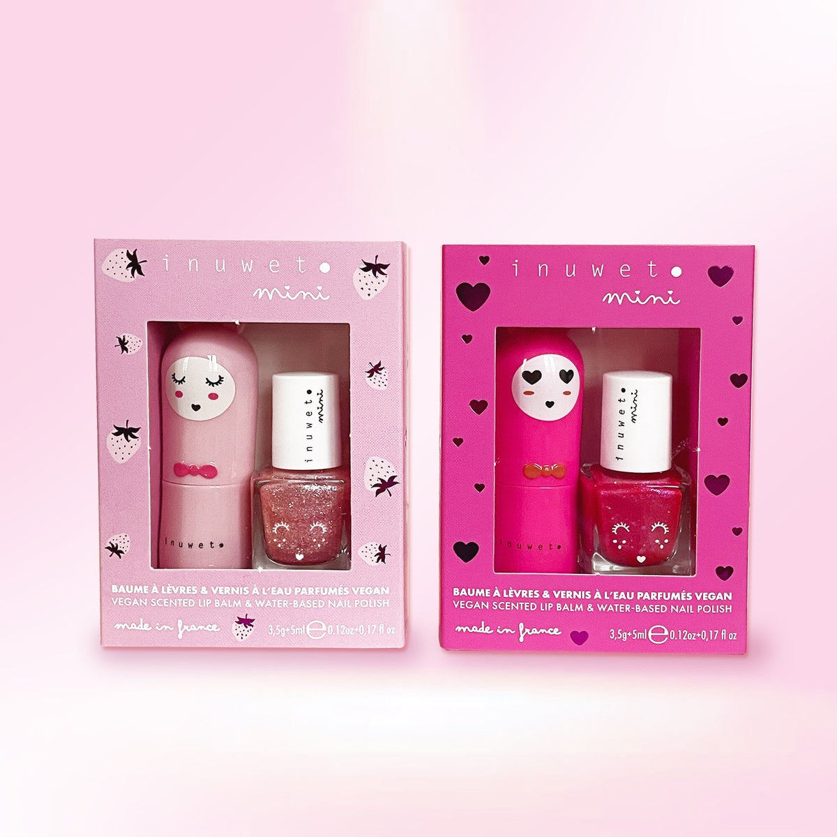 Coffret Duo baume à lèvres et vernis à l'eau Inuwet - VINDV05 - vue 7