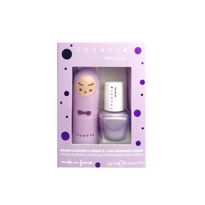 Coffret duo baume et vernis Inuwet - Guimauve et Myrtille