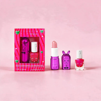 Coffret Duo baume à lèvres et vernis à l'eau Inuwet - VINDV07 - vue 2
