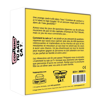 Comment tu sais ça – Hygge Games Jeu Festif Boutique Hygge Games 