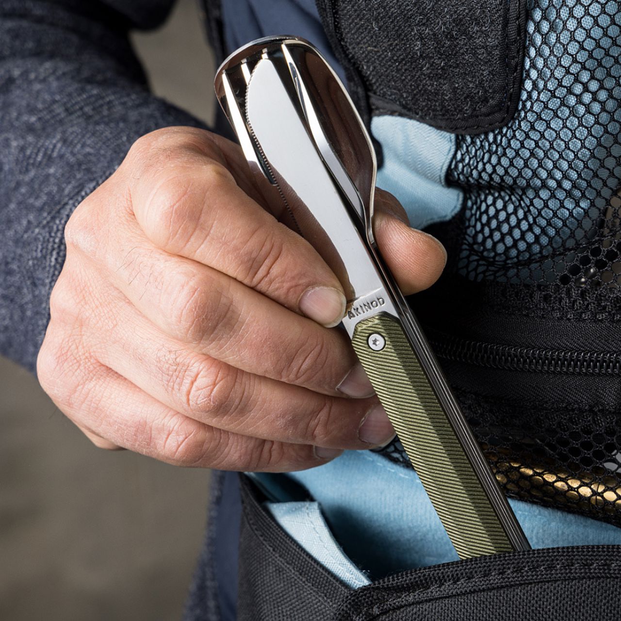 Couverts aimantés droits 12H34 - manche Aluminium Boutique Akinod 