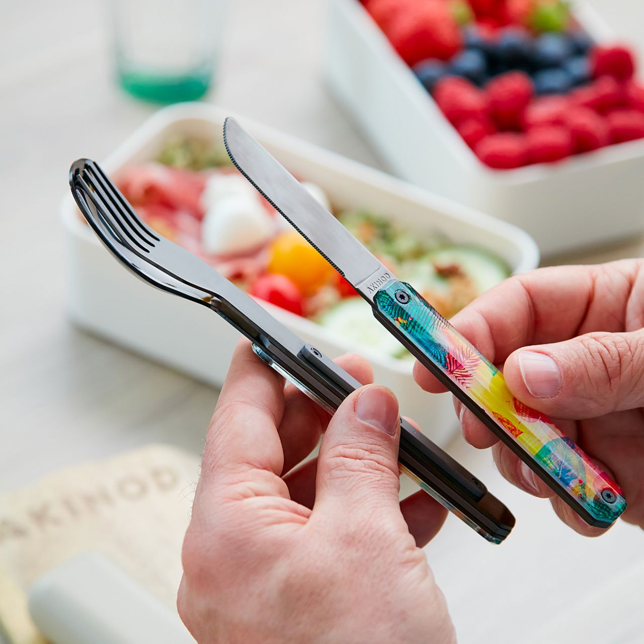 Couverts aimantés droits 12H34 - Sunset - Akinod Boutique Akinod 