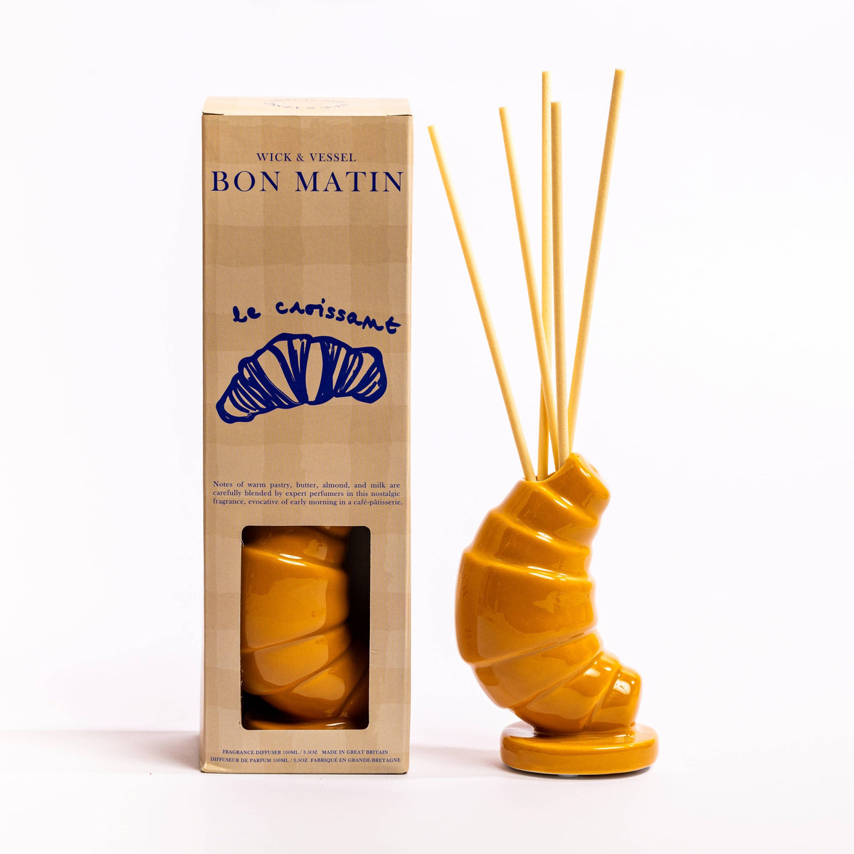 Diffuseur Croissant 100 ml Boutique Pretty Damn Goods (Wick and Vessel) 