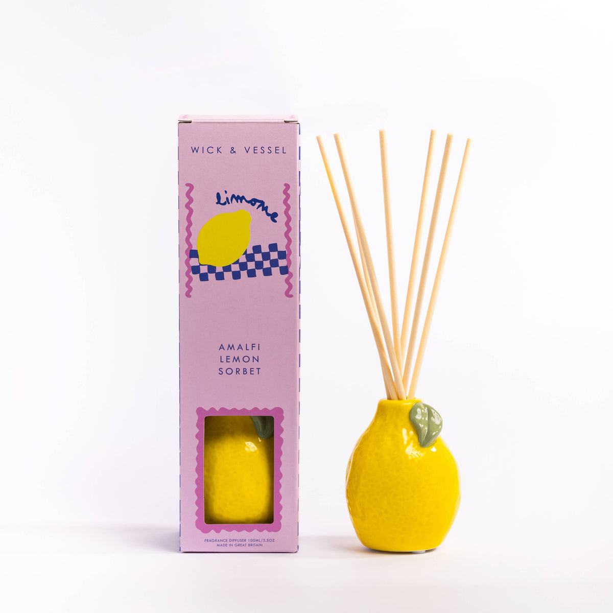 Diffuseur Limone Fruit 100 ml Boutique Pretty Damn Goods (Wick and Vessel) 
