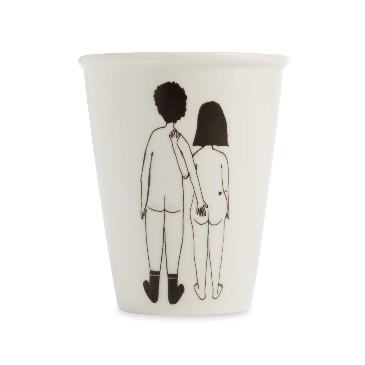 Gobelet en porcelaine – Helen b Boutique Helen B Couple nu de dos 