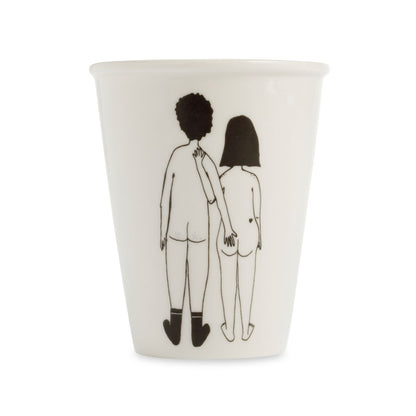 Gobelet en porcelaine – Helen b Boutique Helen B Couple nu de dos 