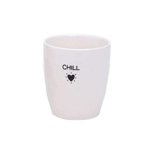 Gobelet message chill D7,3 H8,2cm Boutique Opjet Paris 