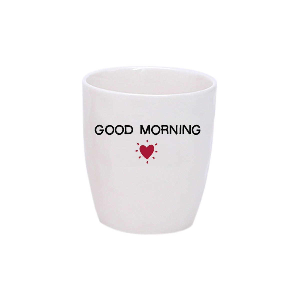 Gobelet message good morning D7,3 H8,2cm Boutique Opjet Paris 