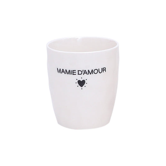 Gobelet message mamie d'amour D7,3 H8,2cm Boutique Opjet Paris 