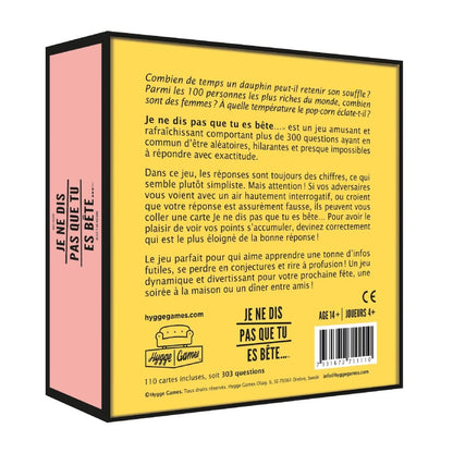 Je ne dis pas que tu es bête – Hygge Games Jeu Festif Boutique Hygge Games 