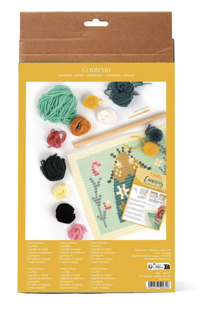 KIT CANEVAS PAPILLON DE NUIT Boutique Graine Créative 
