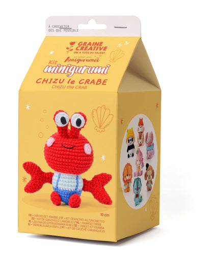 KIT MINIGURUMI CRABE Boutique Graine Créative 