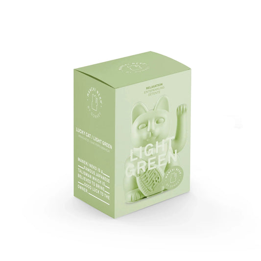 Lucky Cat Maneki Neko Vert clair - Relaxation Boutique Donkey 