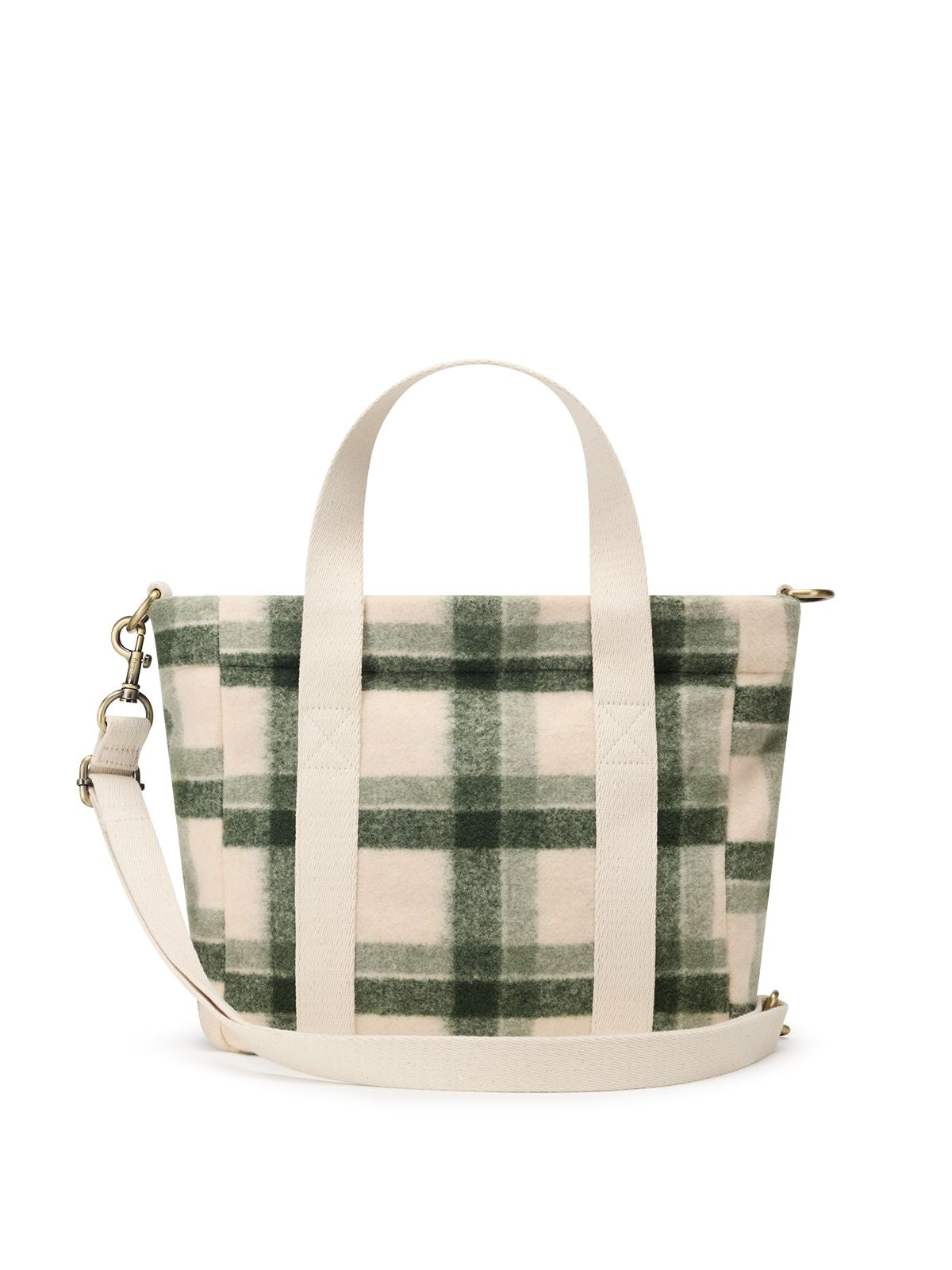 Mini cabas Louise tartan vert Boutique Hindbag 