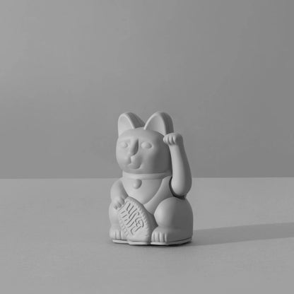 Mini Lucky Cat Maneki Neko Gris - Stabilité Boutique Donkey 