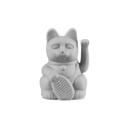Mini Lucky Cat Maneki Neko Gris - Stabilité Boutique Donkey 