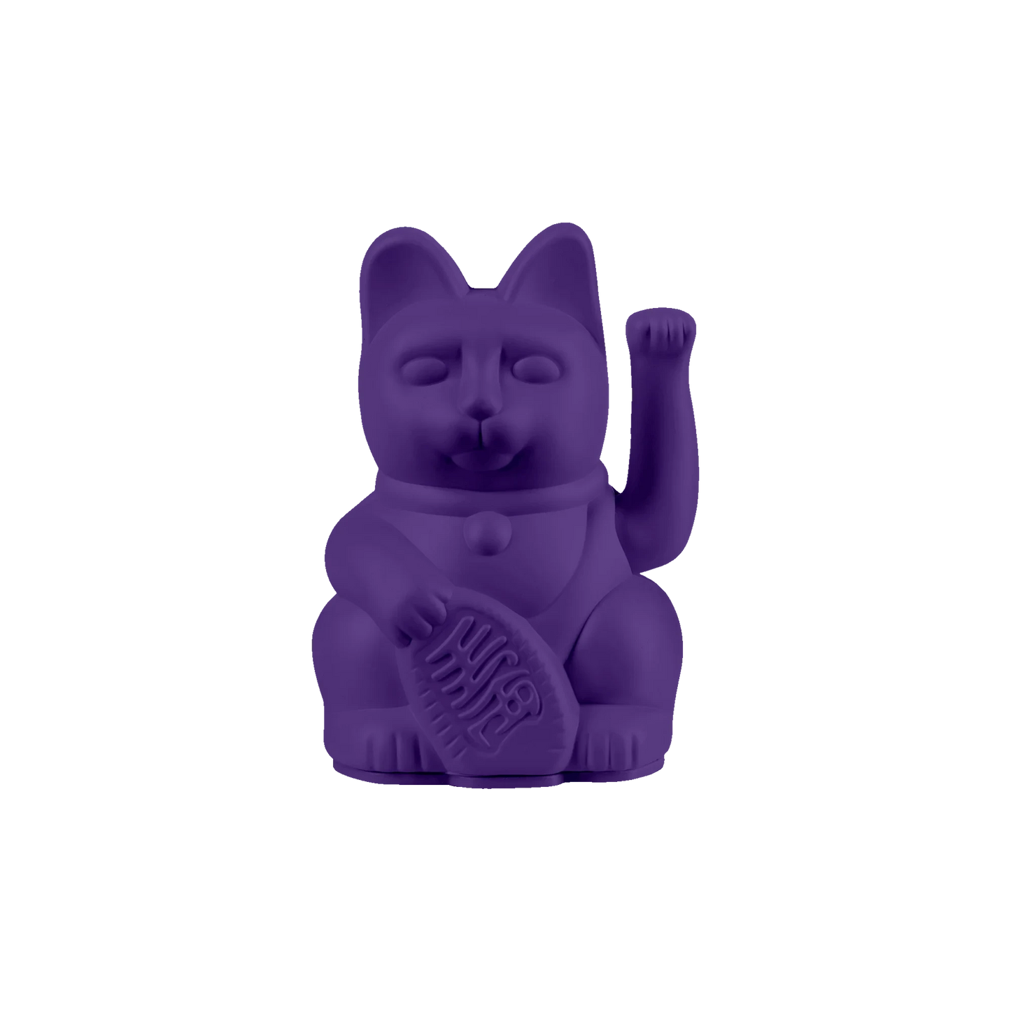Mini Lucky Cat Maneki Neko Violet foncé - Confiance en soi Boutique Donkey 