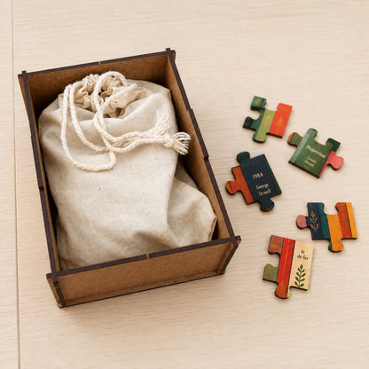 Mini puzzle : immeuble coloré au crépuscule Boutique Bywood 