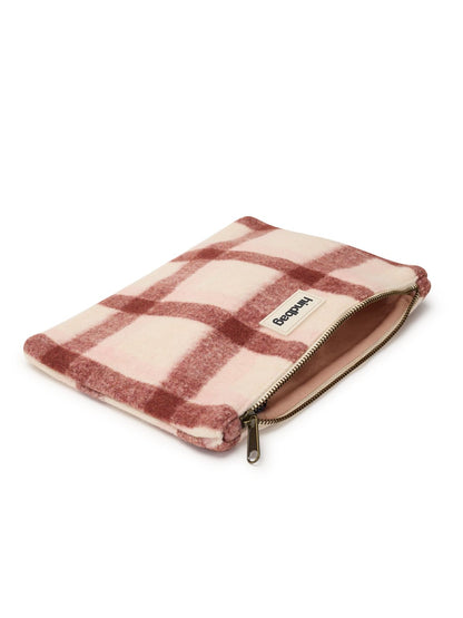 Pochette Ema tartan rose Boutique Hindbag 