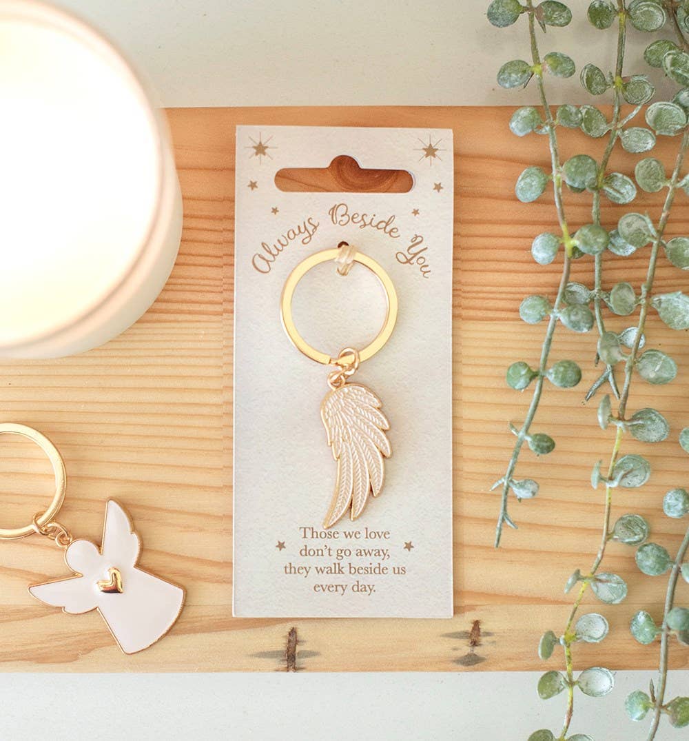 Porte-clés aile d'ange personnalisé Boutique Something Different 