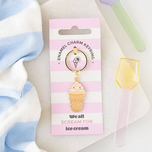 Porte-clés cornet de glace Boutique Something Different 