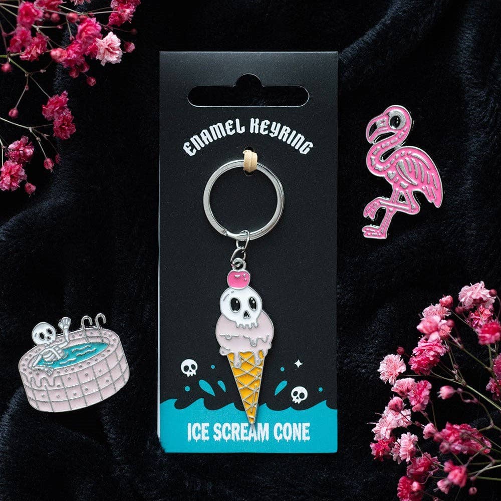 Porte-clés cornet de glace « Ice Scream » Boutique Something Different 