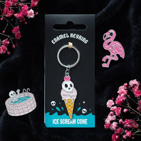 Porte-clés cornet de glace « Ice Scream » Boutique Something Different 