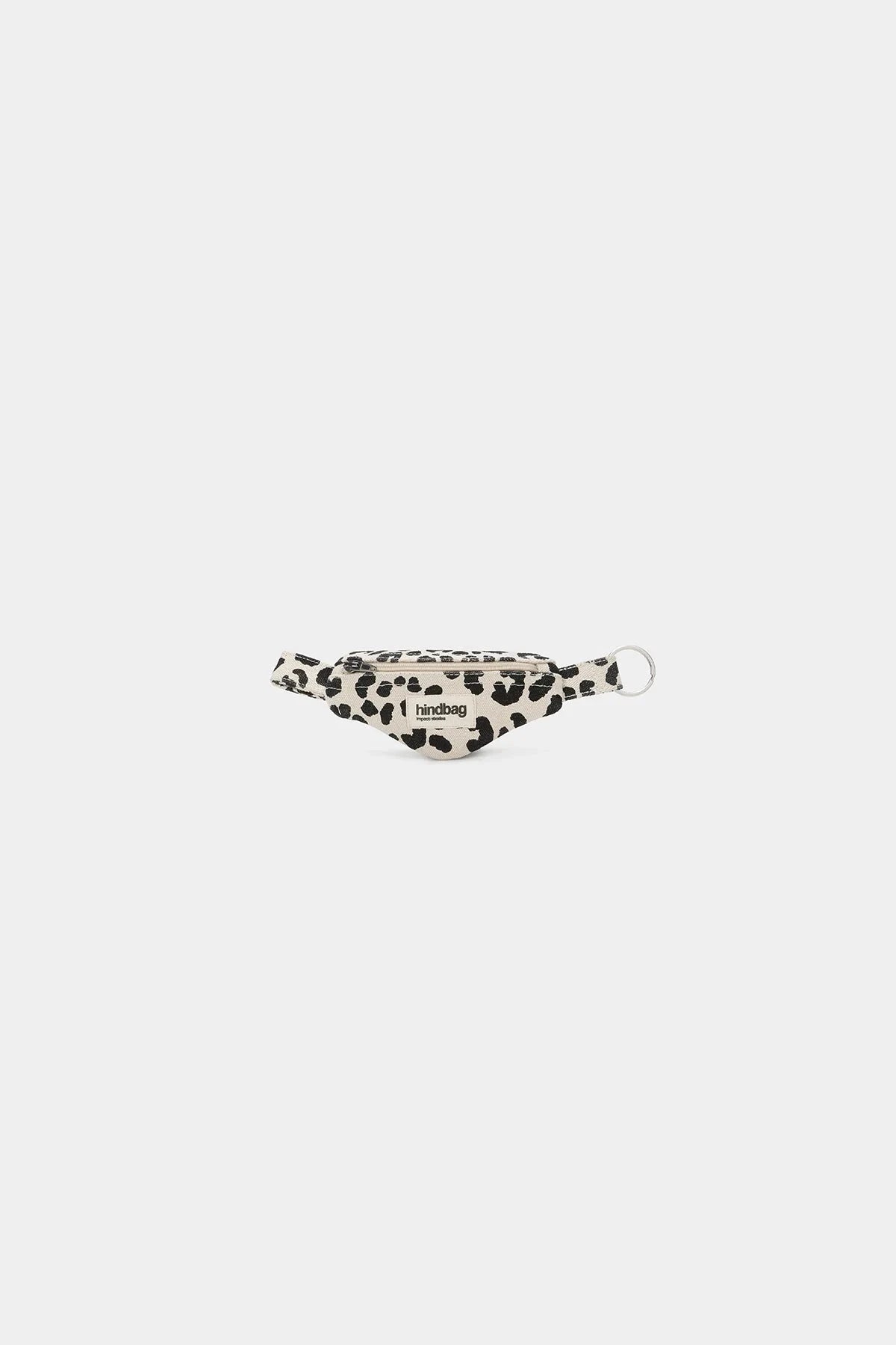 Porte-clés imprimé léopard Hindbag Boutique Hindbag Blanc 