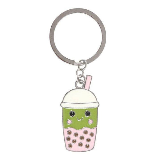 Porte-clés kawaii Bubble Tea Matcha Latte Boutique Something Different Wholesale 