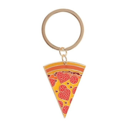 Porte-clés tranche de pizza en émail Boutique Something Different Wholesale 