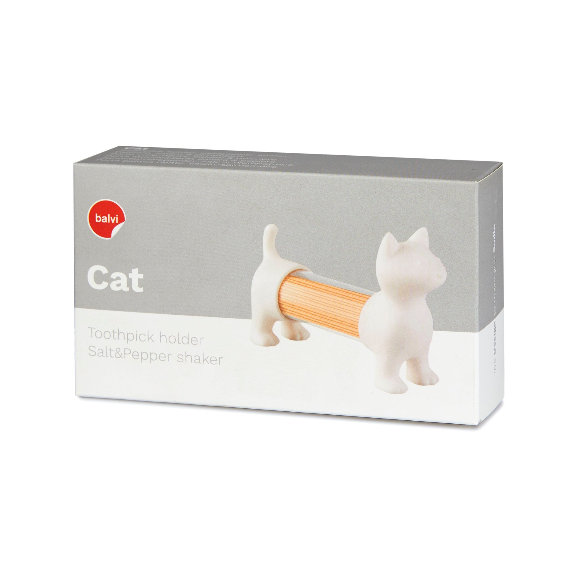 Porte cure-dents, Salière/Poivrière Cat Boutique Balvi 