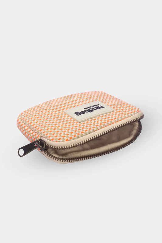 Porte-monnaie Lili tressage corail - Hindbag
