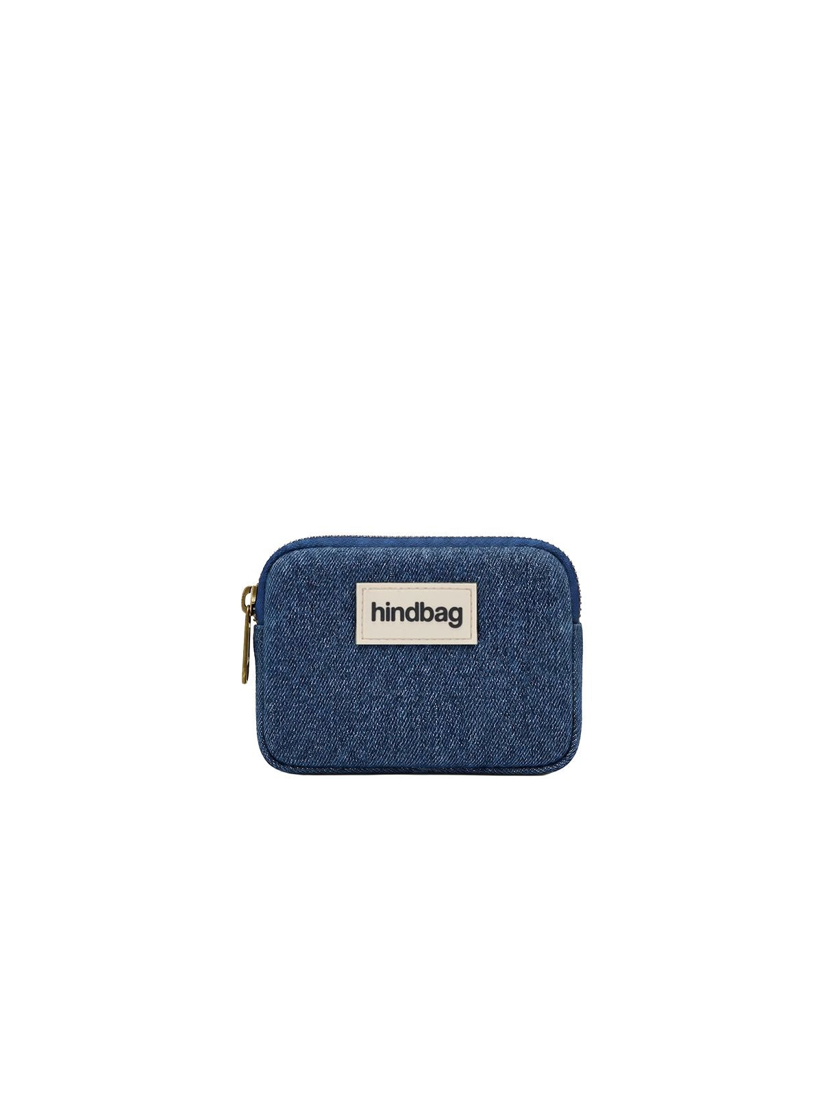Porte-monnaie Lili denim bleu foncé - Hindbag - vue 1