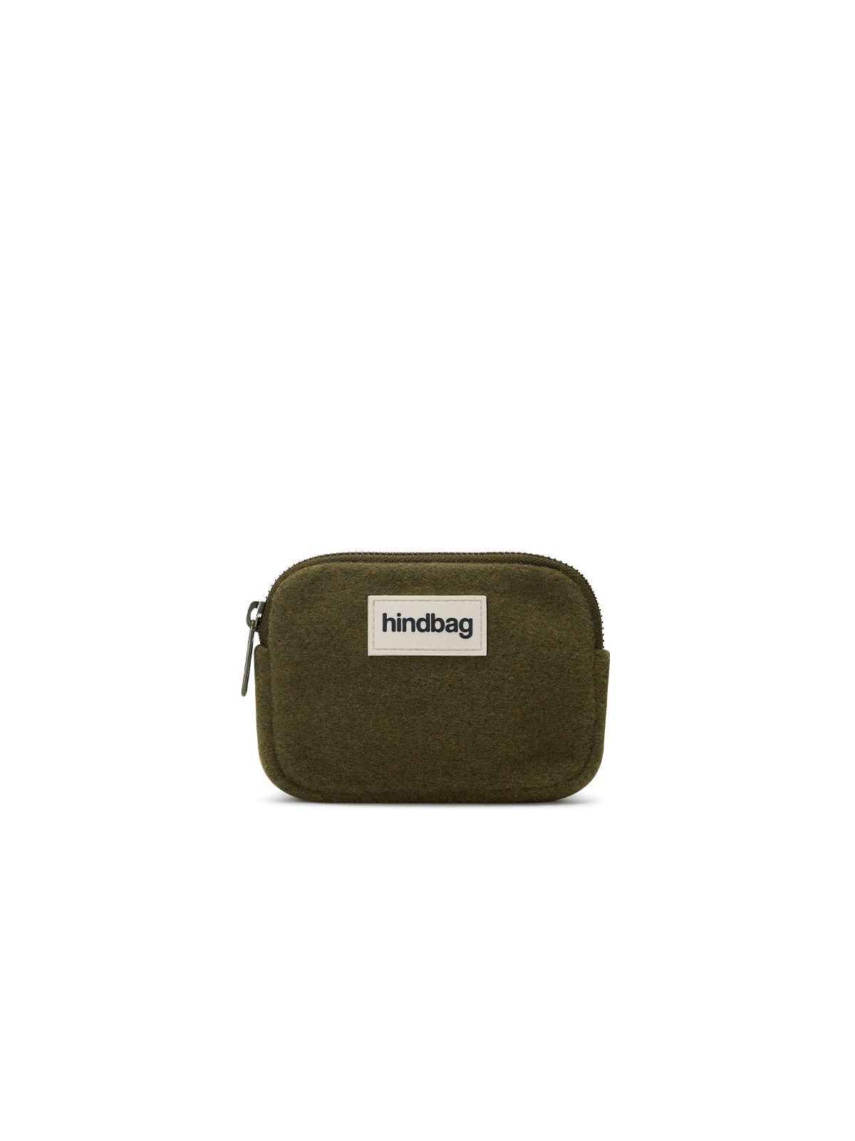 Porte monnaie Lili effet lainé khaki Boutique Hindbag 
