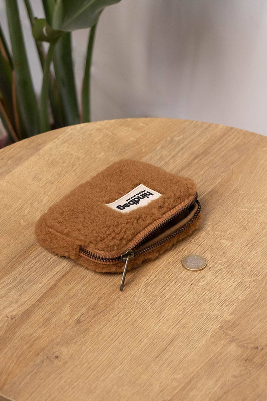 Porte-monnaie Lili Teddy brun - Hindbag - vue 1