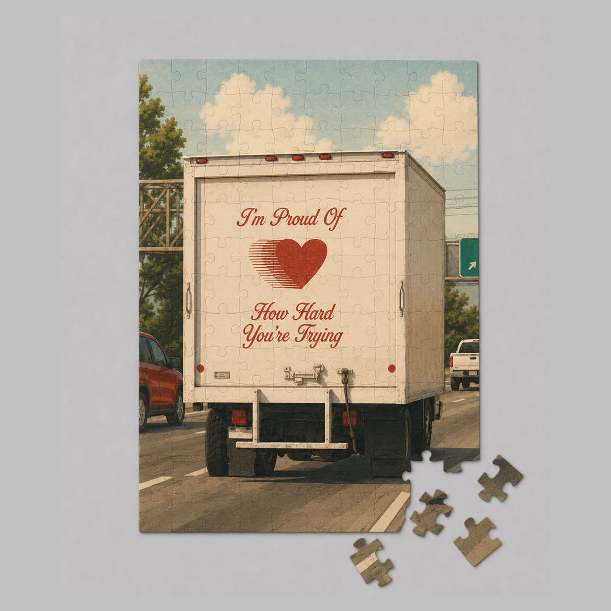Puzzle « Je suis fier de l’effort que tu fournis » - 100 pièces Boutique Bywood 