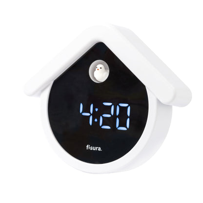 Réveil coucou digital Boutique Fisura Blanc 