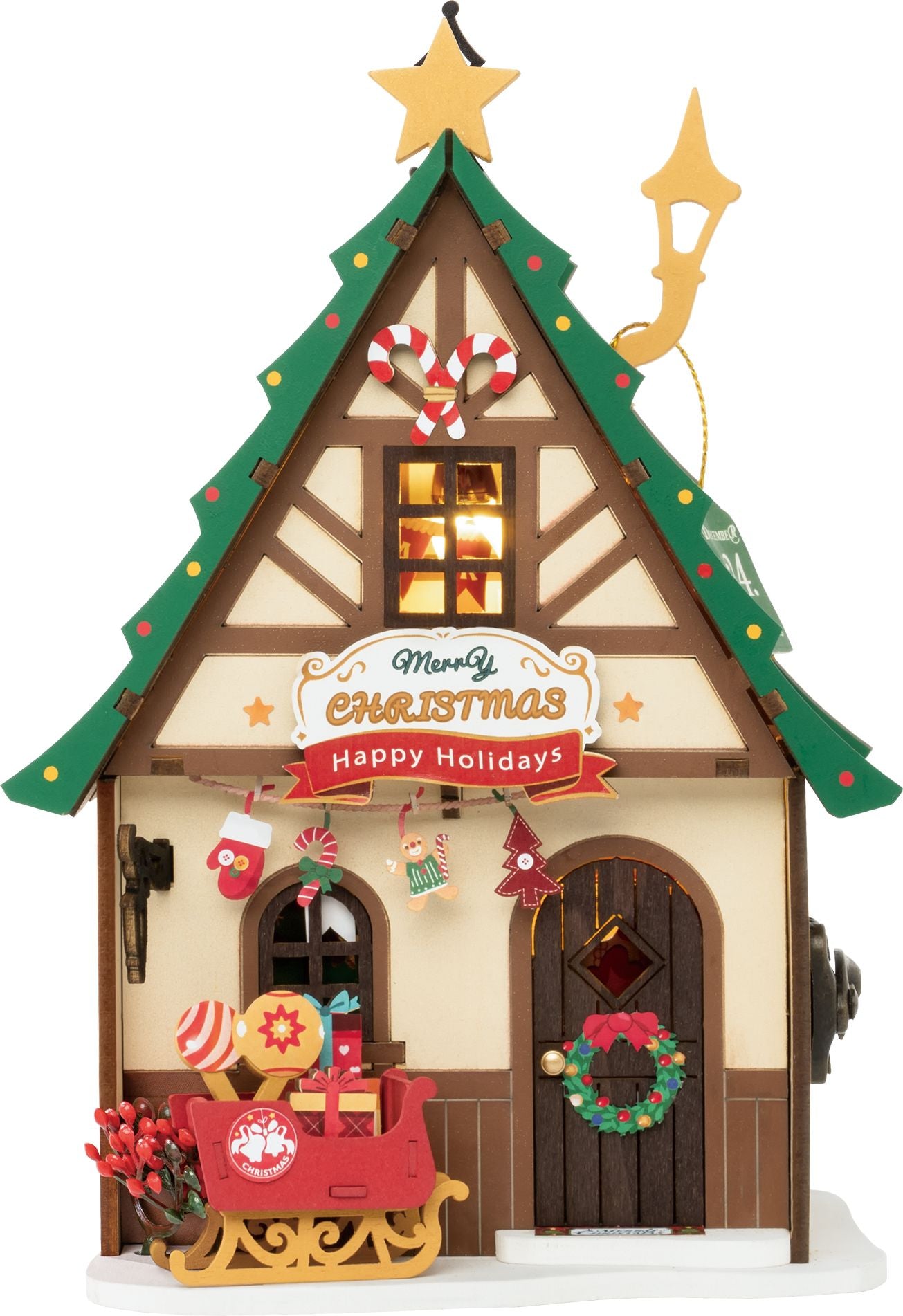 Rolife DIY Maison Miniature – Maquette Twinkling Christmas House (DS036) Boutique Rolife Robotime 