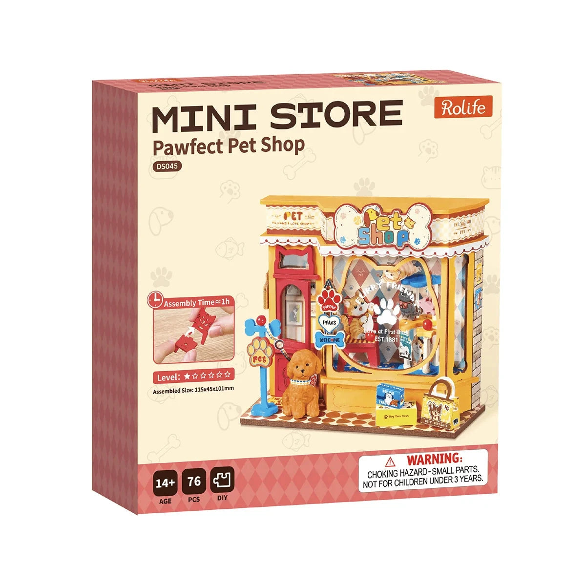 Rolife Pawfect Pet Shop DS045 – Maquette miniature DIY Boutique Rolife Robotime 