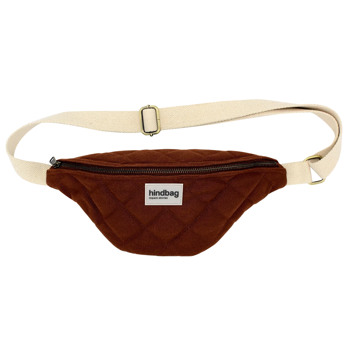 Sac banane Olivia chocolat matelassé - Hindbag Boutique Hindbag 