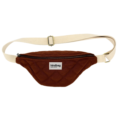 Sac banane Olivia chocolat matelassé - Hindbag Boutique Hindbag 