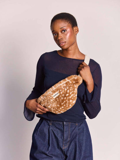 Sac banane Olivia fausse fourrure faon - Hindbag - vue 2