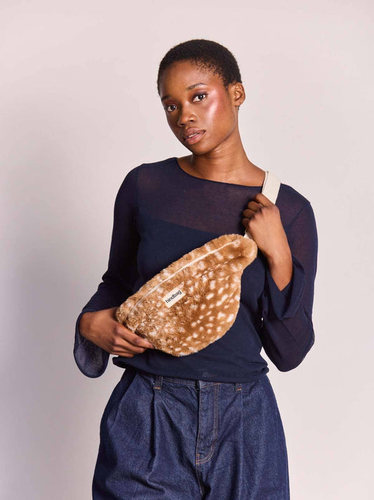 Sac banane Olivia fausse fourrure faon - Hindbag - vue 2