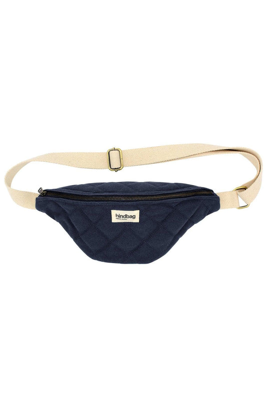 Sac banane Olivia navy matelassé Boutique Hindbag 