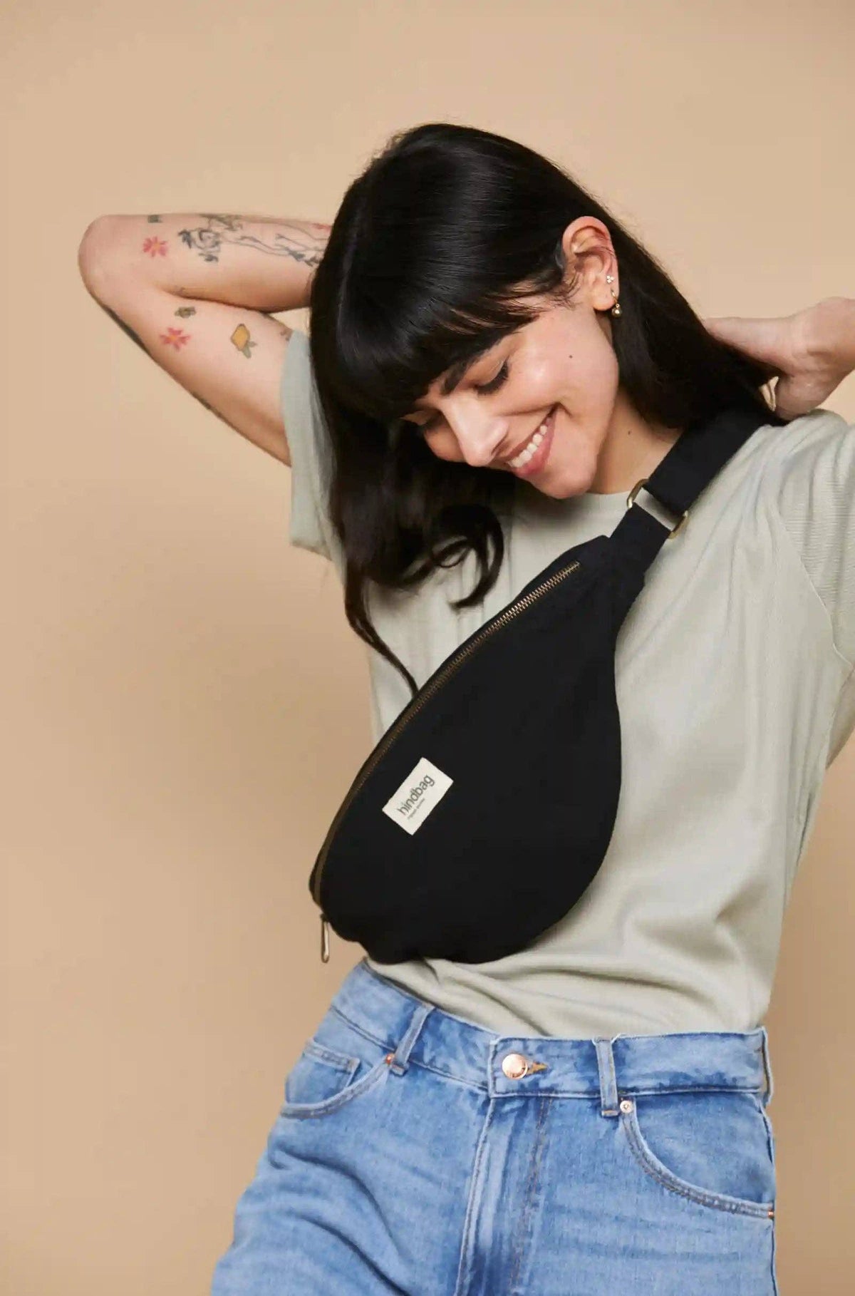 Sac banane Sasha Noir Boutique Hindbag 